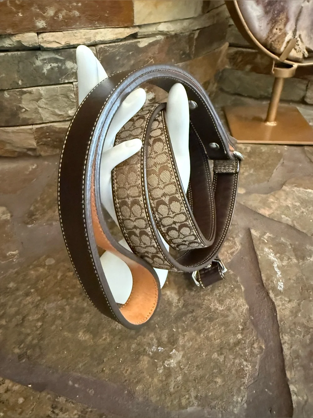 Coach Brown Signature Dog Leash new